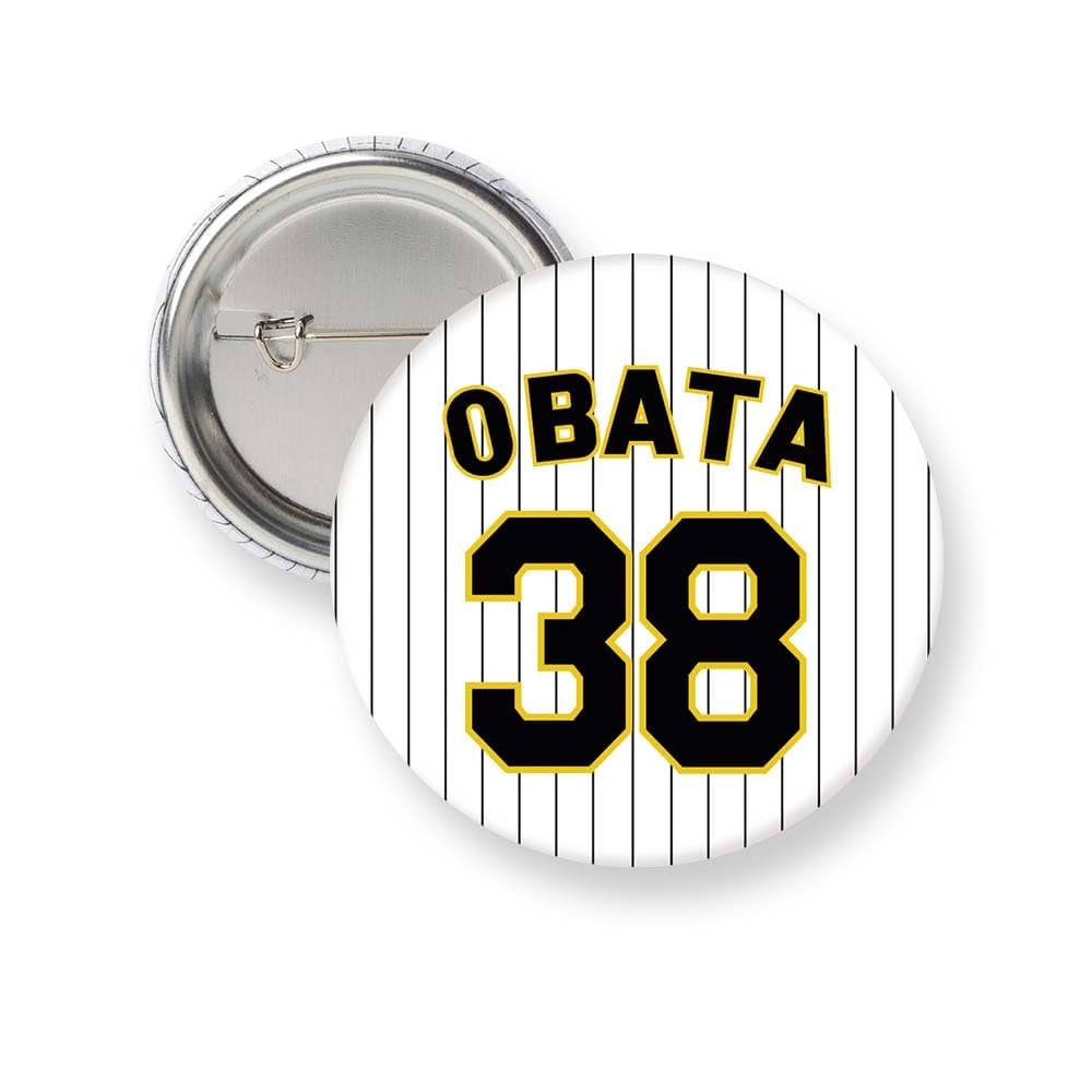 Amazon.co.jp: 阪神タイガース 缶バッジ（背番号） #38 小幡竜平